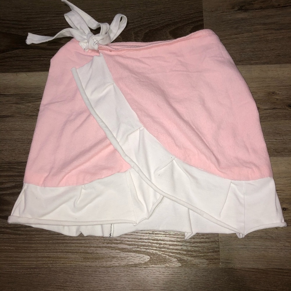 wrap mini skirt